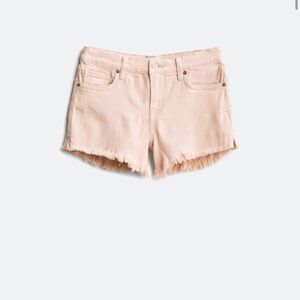 Pistola Light Pink Frayed Jean Shorts
